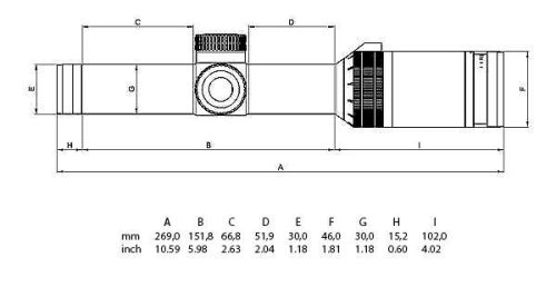 Luneta 1-6x24i Geco Gold